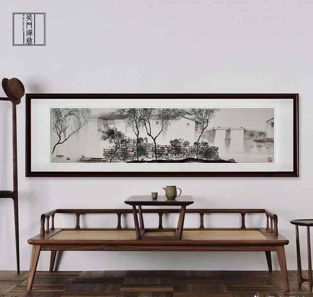 木沙發(fā)配什么客廳裝飾畫比較和諧？