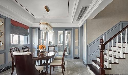 美式風三居室進門遇餐廳的風格應該怎樣裝修？