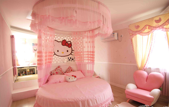 兒童節(jié)獻(xiàn)禮:極富創(chuàng)意的HELLO KITTY公主房