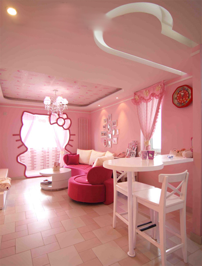 兒童節(jié)獻(xiàn)禮:極富創(chuàng)意的HELLO KITTY公主房
