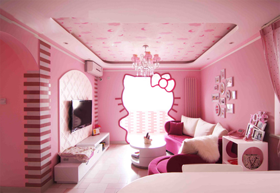 兒童節(jié)獻(xiàn)禮:極富創(chuàng)意的HELLO KITTY公主房